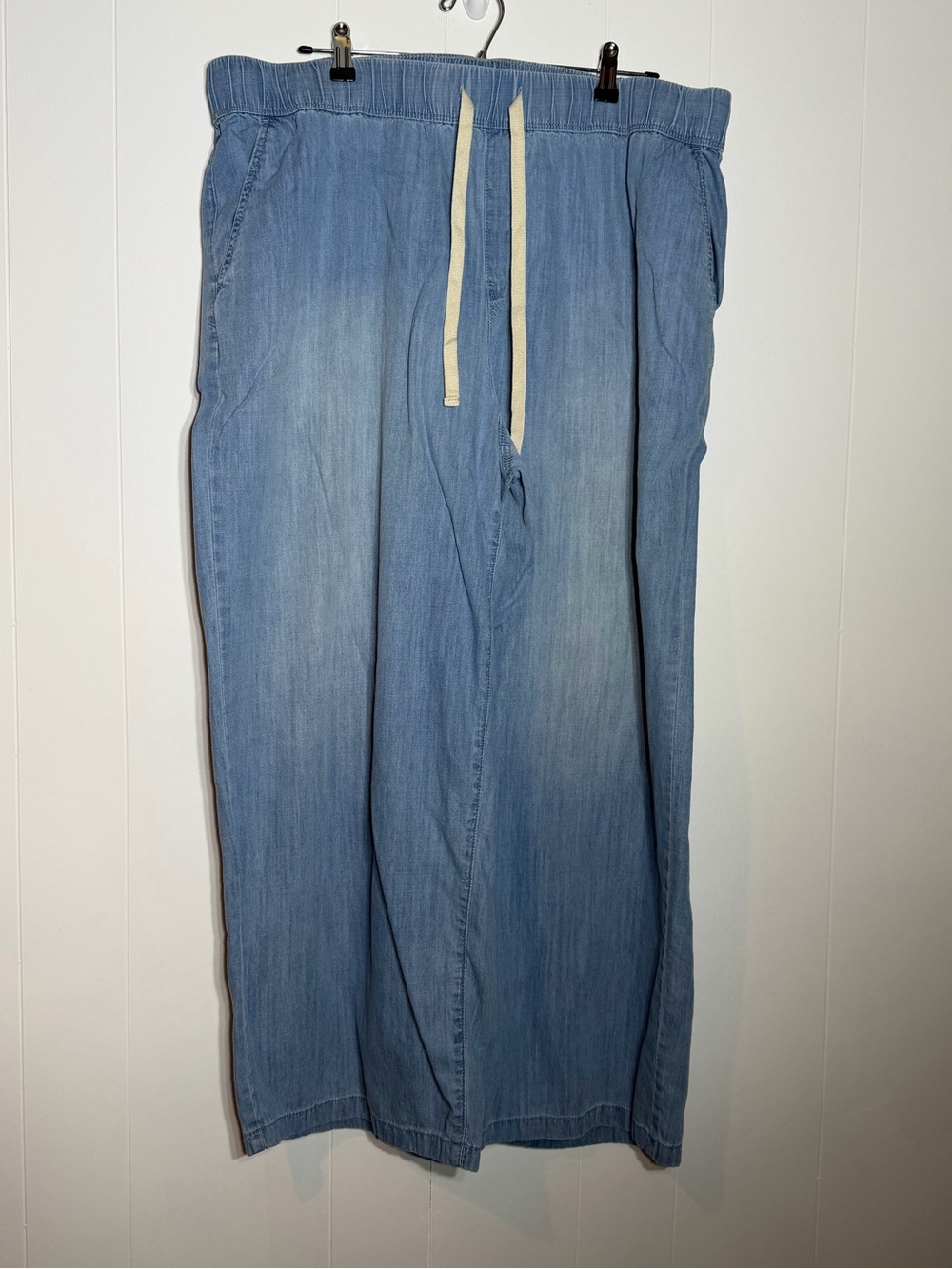 Nine West Light Blue Relaxed Drawstring Jeans